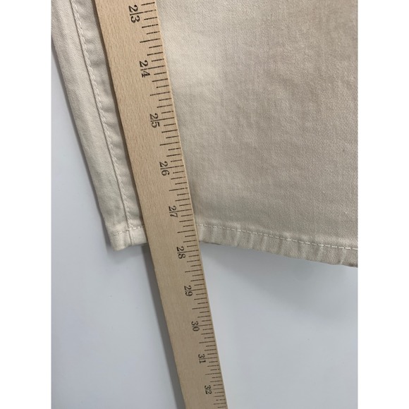 FRAME Jeans Womens 27 Beige Ultra High Rise Barrell Denim Pants - Picture 9 of 11